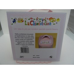 Beauty portatutto art. ORSETTO, con tela aida da ricamare a punto croce col. ROSA