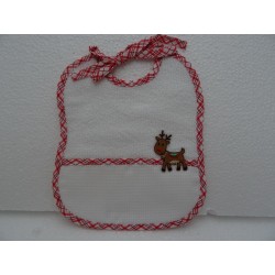 Bavaglino in tela aida   Renna