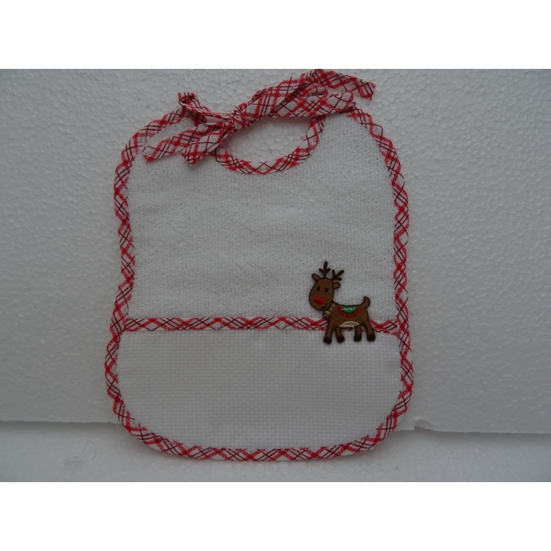 Bavaglino in tela aida   Renna