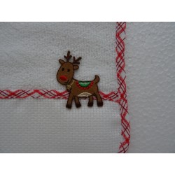 Bavaglino in tela aida   Renna