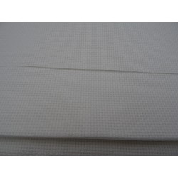 Tela aida di cotone bianca 44 fori altezza 150 cm