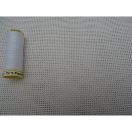 Tela aida di cotone ecru 44 fori altezza 150 cm