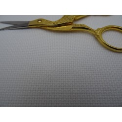 Tela aida di cotone bianca 72 fori altezza 150 cm