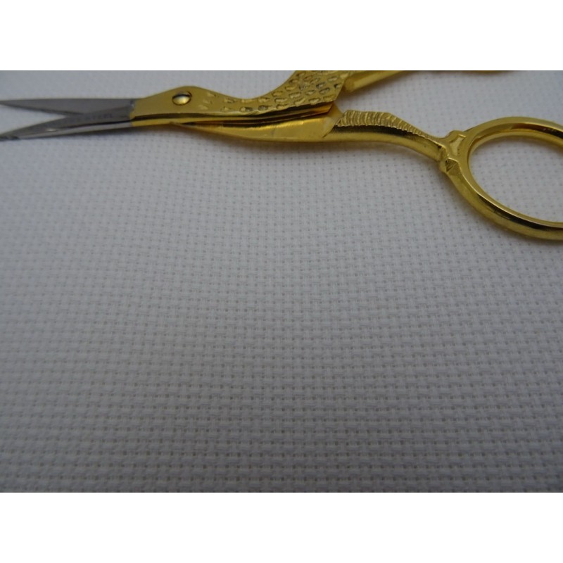 Tela aida di cotone bianca 72 fori altezza 150 cm