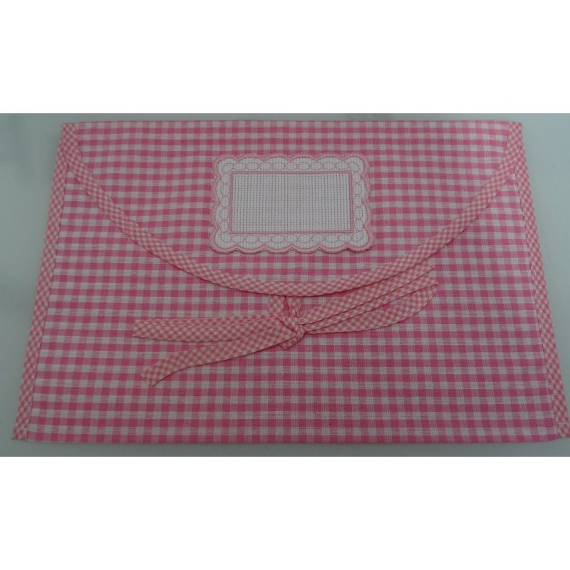Busta Corredino con tela aida col. rosa
