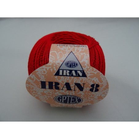 Cotone perlato IRAN colori uniti, n° 8 gomitolo da 50 gr.