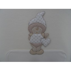 Copertina da culla in pile "BAMBOLINA" colore panna