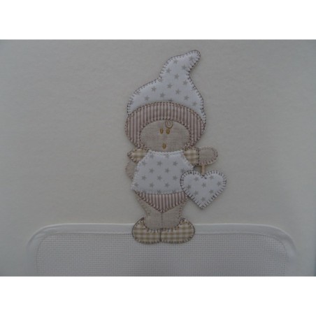 Copertina da culla in pile "BAMBOLINA" colore panna