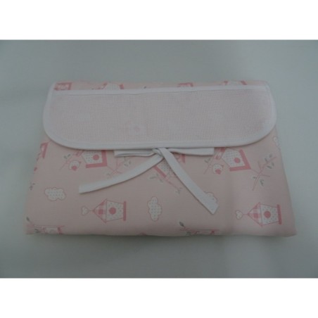 Fasciatoio pieghevole ricamabile a punto croce colore rosa
