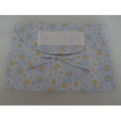 Busta Corredino con tela aida " ORSETTI " col. celeste