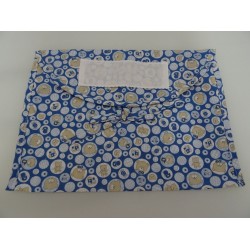 Busta Corredino con tela aida " ORSETTI " col. bluette