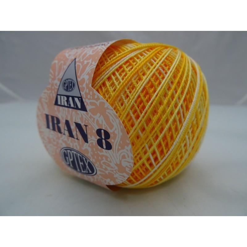 Cotone perlato IRAN n°8, colori sfumati