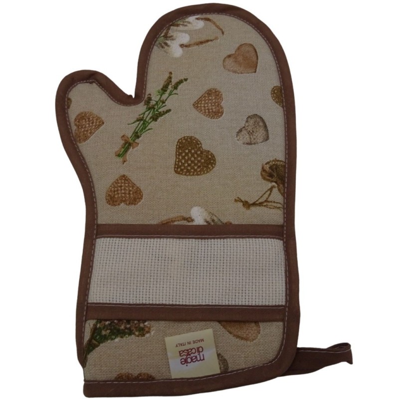 Linea Primavera - Guanto forno con tela aida da ricamare a punto croce