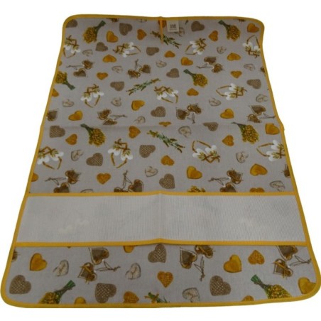 Linea Primavera - Strofinaccio con tela aida da ricamare a punto croce