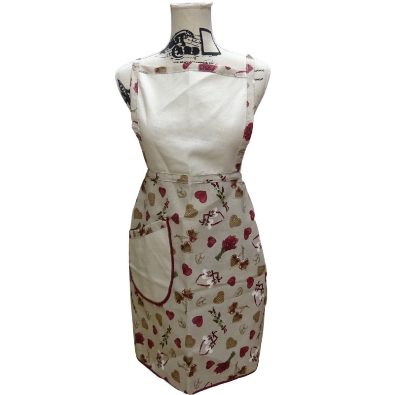 Linea Primavera - Grembiule con tela aida da ricamare a punto croce