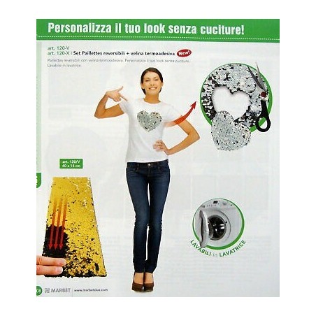 Set paillettes reversibili e ritagliabili - Marbet art. 120-V