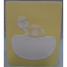 Copertina in pile " TARTARUGA " colore giallo, ricamabile