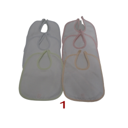 6 bavaglini serie DAFFY in tela aida da ricamare a punto croce