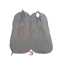 6 bavaglini serie DAFFY in tela aida da ricamare a punto croce