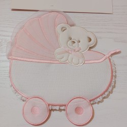 Annuncia nascita cicogna col. celeste