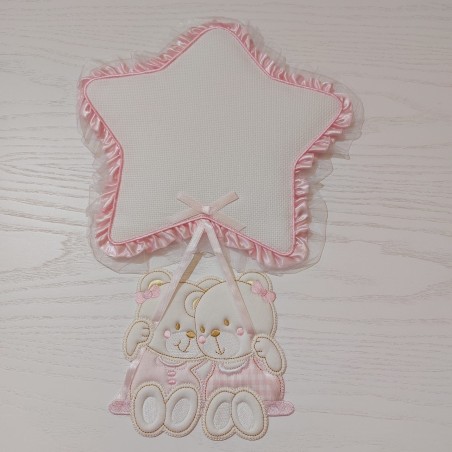 Annuncia nascita  Gemelli  col. rosa e celeste