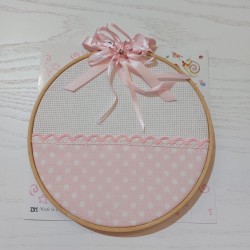 Sopraculla cerchio tombolo rosa