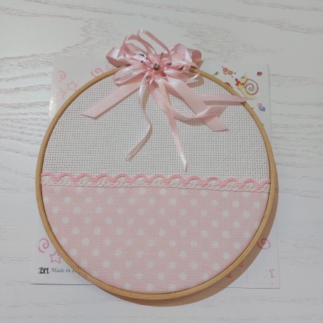 Sopraculla cerchio tombolo rosa