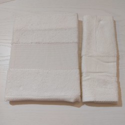 Coppia di asciugamani di spugna per punto croce