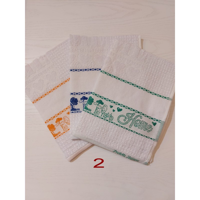 Strofinaccio da cucina sweet home per punto croce